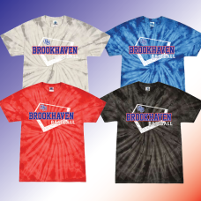 Brookhaven Baseball Tie Dye Tee